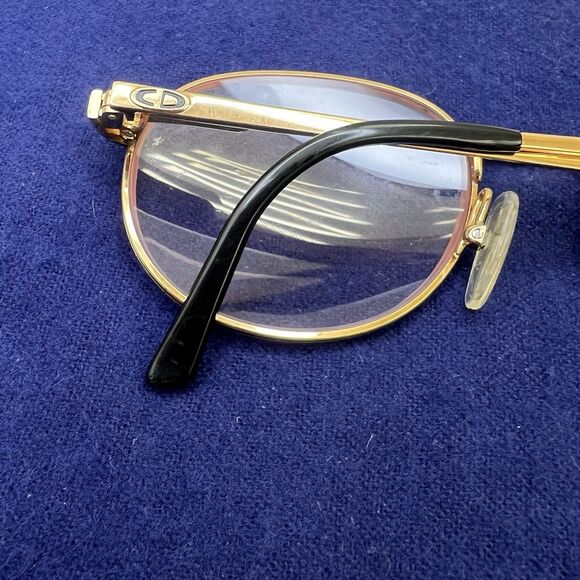 Vtg 80S Christian Dior Frames Only Austria 2778 Gold W Marbled Decor 51-19-135 main image 11
